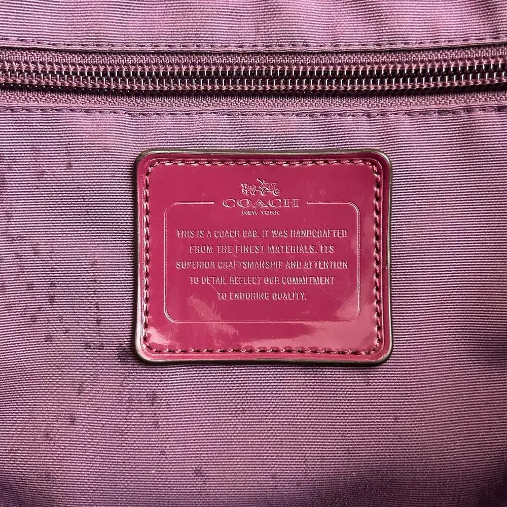 Coach purple quilted